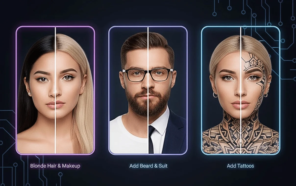 Swap Me options in the SwappdAI App