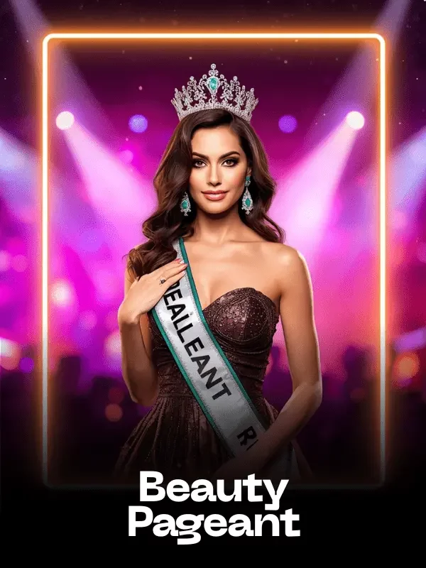 Beauty Pageant Fun Card AI Swap Style - created with the SwappdAI App