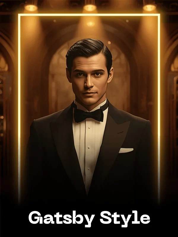 Gatsby Style Fun Card AI Face Swap Style - created with the SwappdAI App