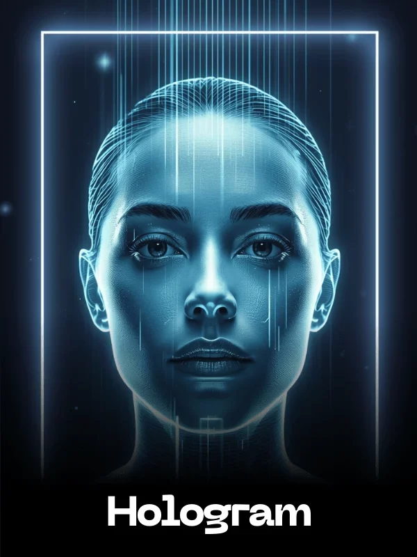 Hologram Fun Card AI Swap Style - created with the SwappdAI App