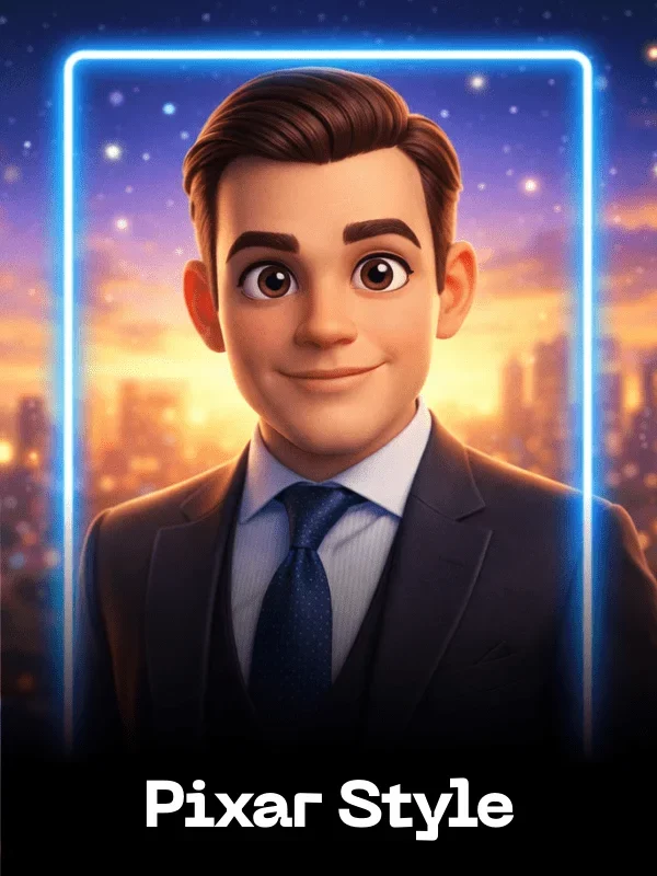 Pixar Style Fun Card AI Swap Style - created with the SwappdAI App