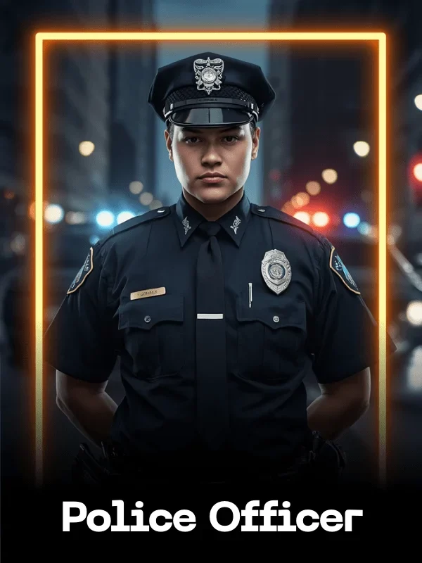 Police Officer Fun Card AI Swap Style - created with the SwappdAI App