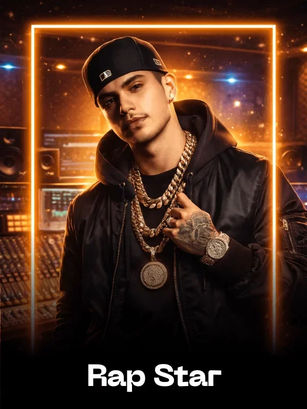 Rap Star Fun Card AI Swap Style - created with the SwappdAI App
