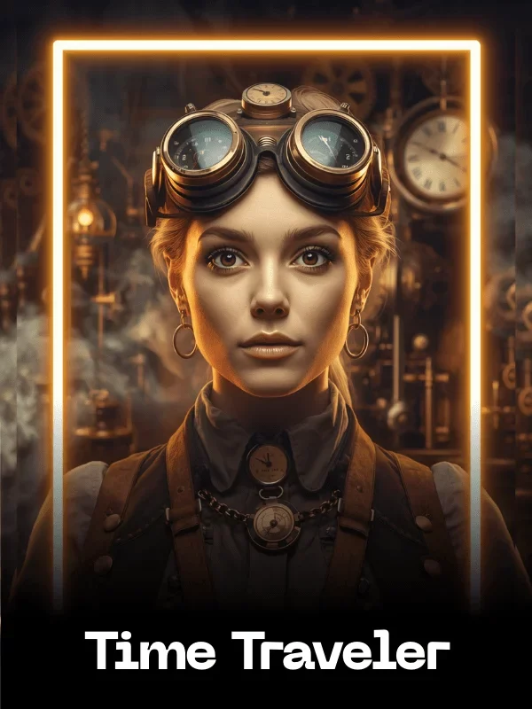 Time Traveler Fun Card AI Swap Style - created with the SwappdAI App