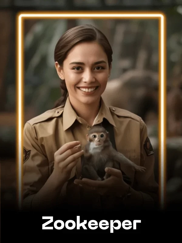 Zookeeper Fun Card AI Face Swap Style - created with the SwappdAI App